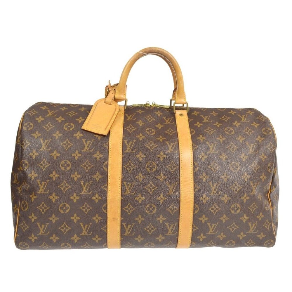 00034467# Authentic Louis Vuitton Travel Bag Keepall 50 Monogram